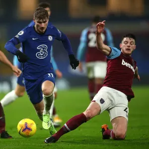 Timo Werner Escapes Declan Rice Print Timo Werner Escapes Declan Rice Print