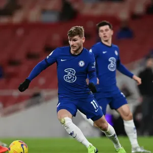 Timo Werner Leads Chelsea in Premier League Print Timo Werner Leads Chelsea in Premier League Print