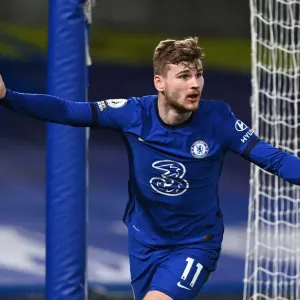 Timo Werner Scores Print, Chelsea vs Newcastle United