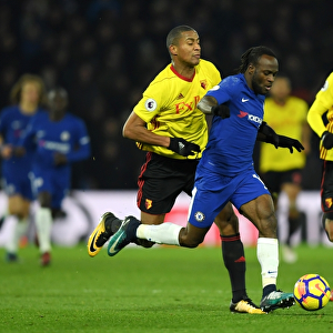 Victor Moses in Action: Watford vs. Chelsea - Premier League