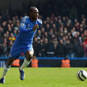 Victor Moses' Dramatic Performance: Chelsea vs Manchester United - FA Cup Quarter Final Replay at Stamford Bridge (April 1, 2013)