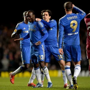 Victor Moses Print - Chelsea Europa League Quarterfinal Goal Victor Moses Print - Chelsea Europa League Quarterfinal Goal