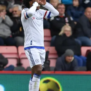 Print of Willian's Hat-Trick at Vitality Stadium (April 2016) Print of Willian's Hat-Trick at Vitality Stadium (April 2016)