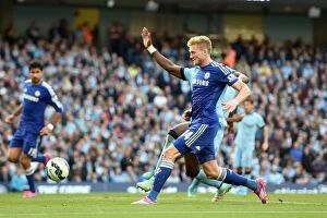 Images Dated 21st September 2014: Andre Schurrle Strikes First: Manchester City vs. Chelsea, Barclays Premier League (September 21)