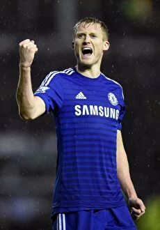 Images Dated 16th December 2014: Andre Schurrle's Hat-Trick: Chelsea's Victorious Quarter-Final in Capital One Cup against Derby