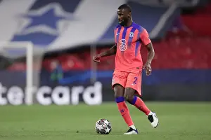 Club Soccer Prints: Antonio Rudiger at Empty Estadio Ramon Sanchez Pizjuan: FC Porto vs Chelsea FC
