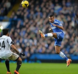 Images Dated 26th December 2013: Ashley Cole in Action: Chelsea FC vs Swansea City, Barclays Premier League