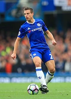 Images Dated 23rd October 2016: Azpilicueta Leads Chelsea: Premier League Battle at Stamford Bridge vs Manchester United