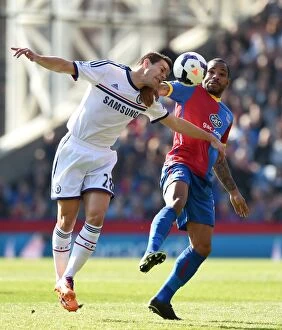 Crystal Palace v Chelsea 29th March 2014 Collection: Azpilicueta vs. Puncheon: A Football Battle at Selhurst Park - Crystal Palace vs