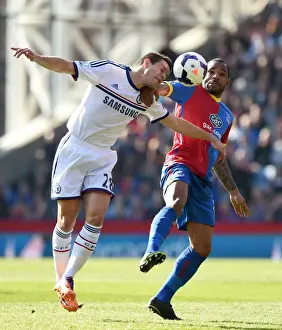 Crystal Palace V Chelsea 29th March 2014 Prints: Azpilicueta vs. Puncheon: A Football Battle at Selhurst Park - Crystal Palace vs