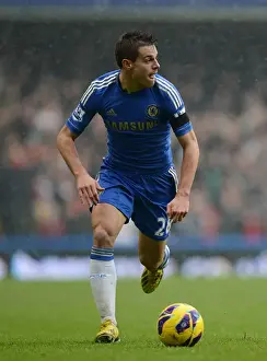 Azpilicueta's Intense Performance: Chelsea vs Arsenal at Stamford Bridge (Barclays Premier League, 20th January 2013)