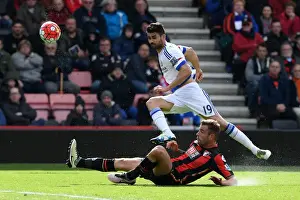 Battle for the Ball: Diego Costa vs. Simon Francis - AFC Bournemouth vs. Chelsea (Premier League, April 2016)