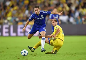 November 2015 Prints: Battle for the Ball: Eden Hazard vs