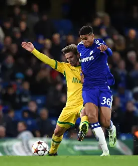 Battle for the Ball: Loftus-Cheek vs. Silva - UEFA Champions League Clash at Stamford Bridge