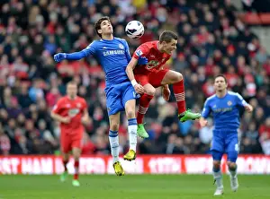 Southampton V Chelsea 30th March 2013 Prints: Battle for Supremacy: Embolo vs