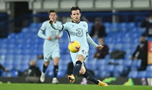 Images Dated 12th December 2020: Ben Chilwell of Chelsea in Action at Everton vs Chelsea Premier League Match, December 2020