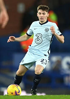 Club Soccer Collection: Billy Gilmour at Goodison Park: Chelsea vs Everton, Premier League Return of Limited Spectators
