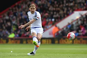 Football Soccer Full Length Fulllength Prints: Branislav Ivanovic in Action: Chelsea vs AFC Bournemouth