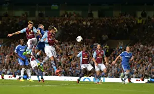 Branislav Ivanovic Scores Chelsea's Second Goal Against Aston Villa at Stamford Bridge (August 21, 2013, Barclays Premier League)