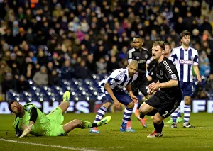 Branislav Ivanovic's Thrilling Goal Celebration: Chelsea vs. West Bromwich Albion (February 11, 2014)