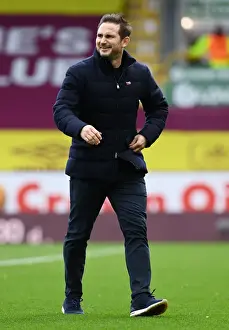 31.10.20 - Burnley V Chelsea (Away) Prints: Burnley vs. Chelsea: Frank Lampard Watches from the Sideline in Empty Turf Moor