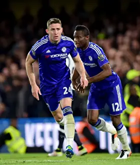 Cahill and Mikel: Unforgettable Celebration as Chelsea Scores First Goal Against Tottenham (2015-16)