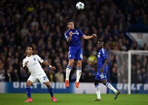 Images Dated 4th November 2015: Cesar Azpilicueta: In Action for Chelsea Against Dynamo Kiev, UEFA Champions League (November 2015)