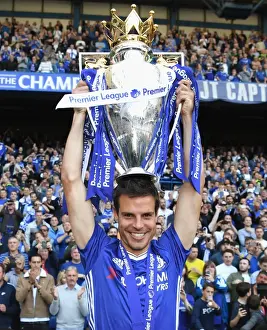 Cesar Azpilicueta Celebrates Premier League Title Win with Chelsea