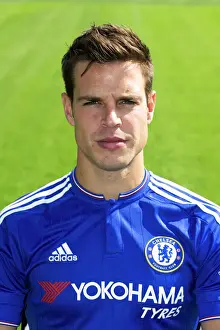 Cesar Azpilicueta at Cobham Training Ground: 2015-16 Chelsea FC Premier League Squad
