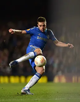 European Matches 2012-2013 Season Prints: Cesar Azpilicueta in Europa League Action: Chelsea vs Sparta Prague