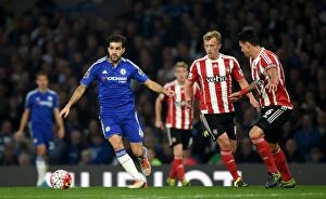 Images Dated 3rd October 2015: Cesc Fabregas in Action: Chelsea FC vs Southampton, October 2015