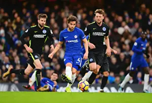 Cesc Fabregas vs Dale Stephens: Intense Battle at Stamford Bridge - Chelsea vs Brighton and Hove Albion, Premier League