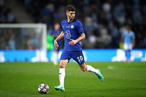 Champions League 2021 Final - Porto Collection: Champions League Final: Manchester City vs. Chelsea - Christian Pulisic's Action-Packed Performance