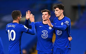 Images Dated 17th October 2020: Chelsea Celebrate: Havertz Scores Third in Southampton Victory