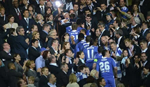 Images Dated 19th May 2012: Chelsea Celebrate UEFA Champions League Victory over FC Bayern Munich, Munich 2012
