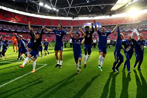 Chelsea Celebrates FA Cup Victory over Manchester United