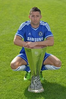 Images Dated 23rd August 2013: Chelsea FC 2013-14 Squad: Gary Cahill at Cobham Training Ground