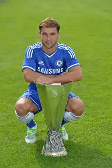 Chelsea FC: 2013-2014 Season - Branislav Ivanovic at Squad Photocall, Cobham Training Ground