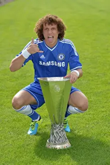Chelsea FC: 2013-2014 Season - David Luiz at Squad Photocall, Cobham Training Ground