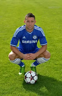 Squad 2013-2014 Season Prints: Chelsea FC 2013-2014 Squad: Gary Cahill at Cobham Training Ground
