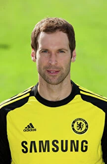 Images Dated 23rd August 2013: Chelsea FC 2013-2014 Squad: Petr Cech at Cobham Training Ground