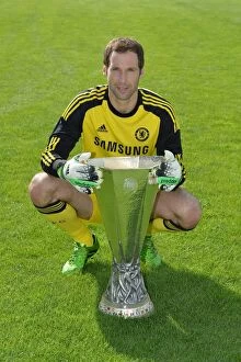 Squad 2013-2014 Season Collection: Chelsea FC: 2013-2014 Squad Photocall - Petr Cech at Cobham Training Ground