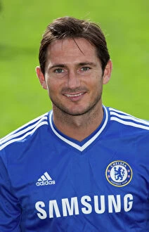 Images Dated 23rd August 2013: Chelsea FC 2013-2014 Squad: Training with Frank Lampard at Cobham