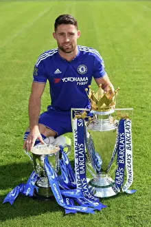 Chelsea FC 2015-16 Team Photocall: Gary Cahill at Cobham Training Ground