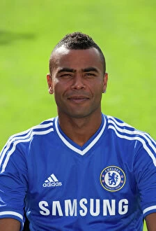 Images Dated 23rd August 2013: Chelsea FC: Ashley Cole at Cobham Training Ground (2013-2014 Squad)