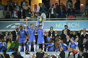 Images Dated 19th May 2012: Chelsea FC Celebrates UEFA Champions League Victory Over Bayern Munich (2012)