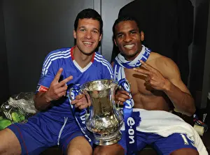Chelsea FC: Michael Ballack and Florent Malouda Celebrate FA Cup Victory (2010)