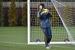 Chelsea FC: Petr Cech in Action at Cobham Training Ground - Preparing for Barclays Premier League Battle
