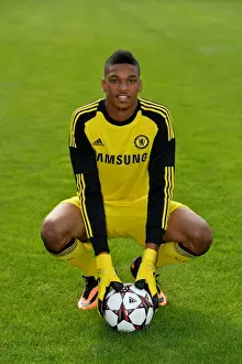 Chelsea FC: Ryan Bertrand at 2013-2014 Squad Photocall, Cobham Training Ground