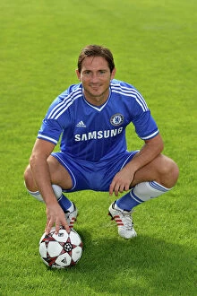 Images Dated 23rd August 2013: Chelsea FC: Training with Frank Lampard (2013-2014 Squad)